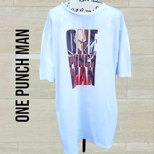Japanese Manga One Punch Man White Tee